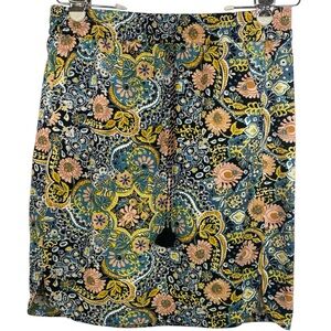 LOFT Petites Multicolor Patterned Floral Skirt Women’s MP